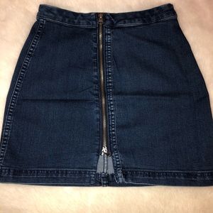 Free people jean skirt